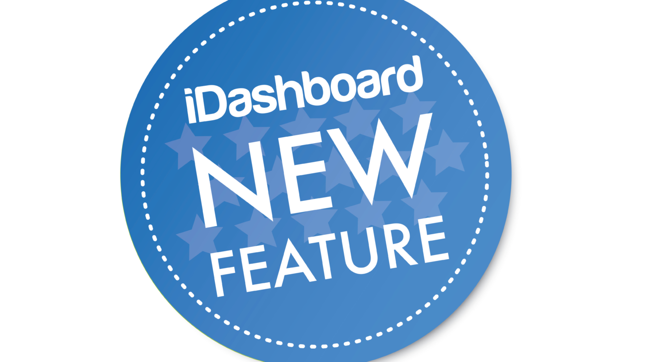 New Feature Sticker for iDashboard Products