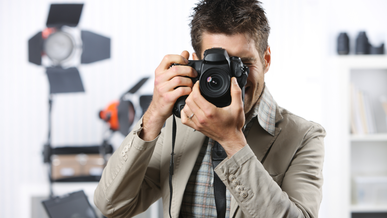 Image of a photographer taking a photo