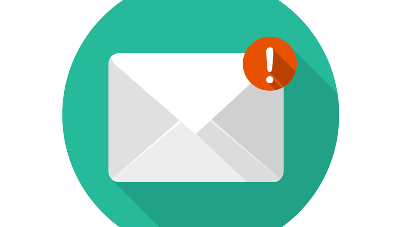Vector of an email alert icon