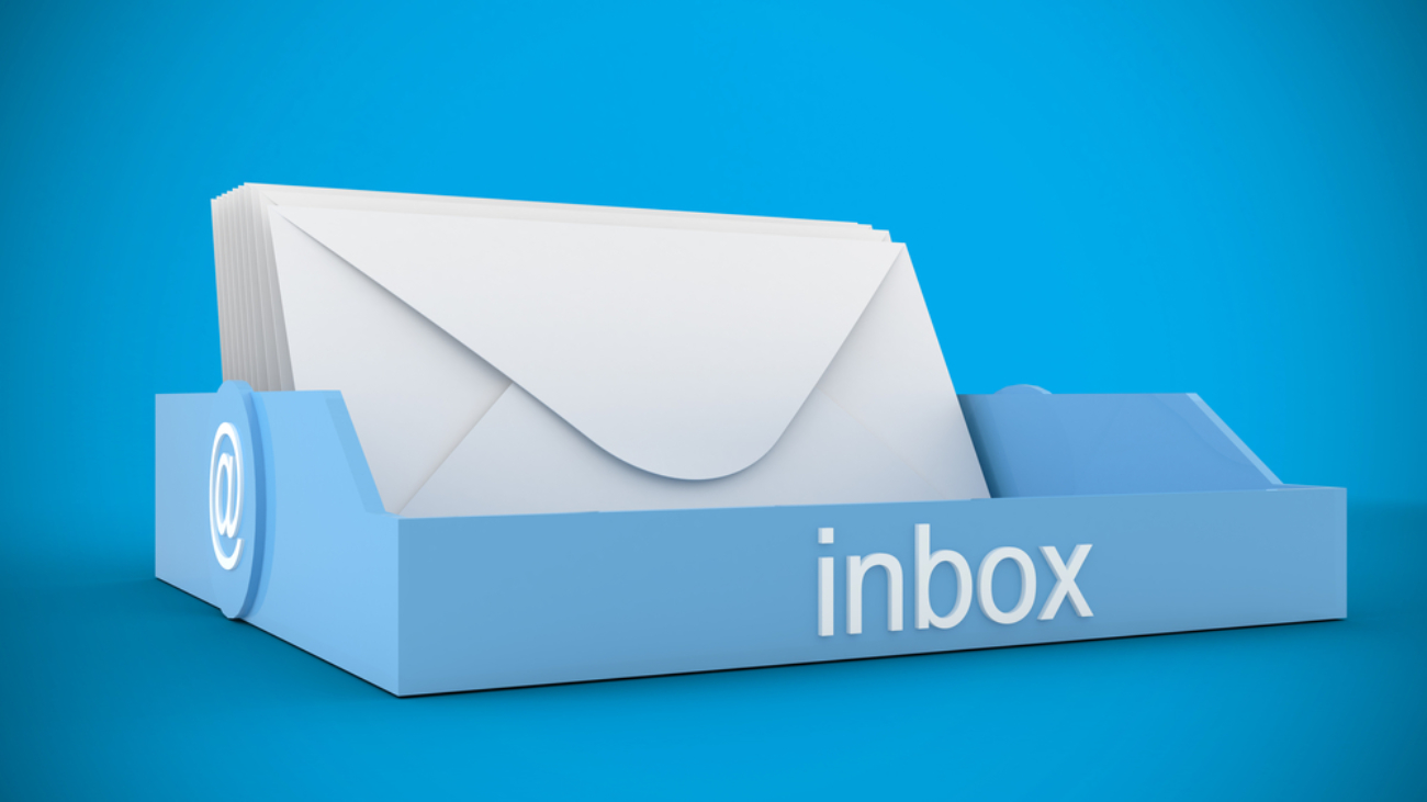 Vector of an inbox tray